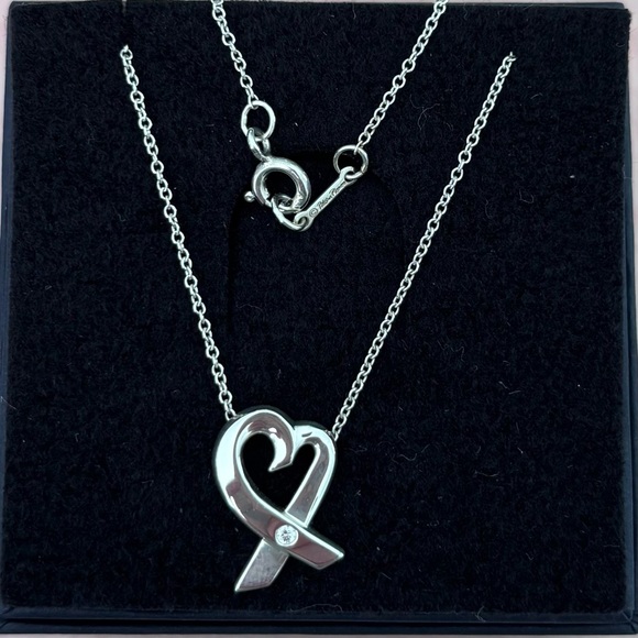 Tiffany & Co. Paloma Picasso Loving Heart Necklace with diamond accent - Picture 1 of 4